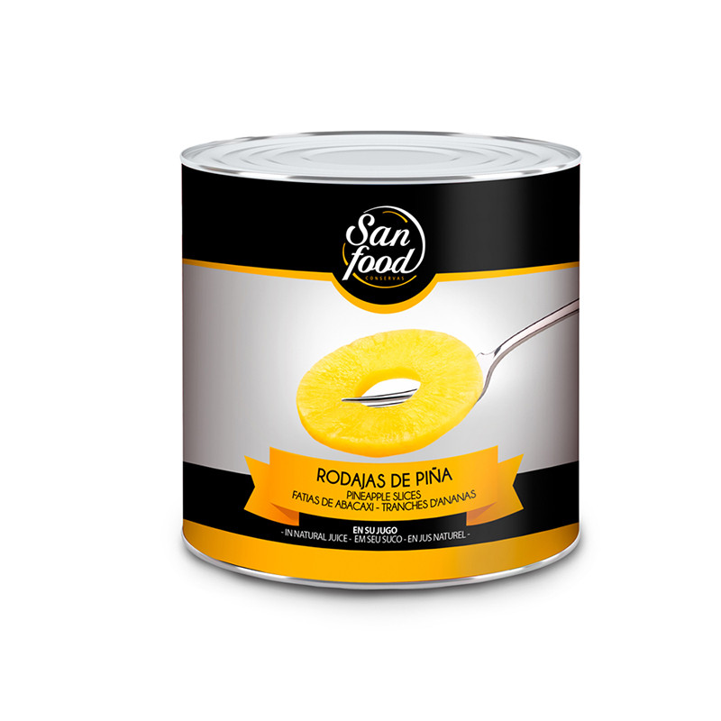 PIÑA RODAJAS EN SU JUGO (50/60) LATA 6/3Kg 